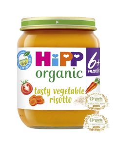 HiPP Organic Tasty Vegetable Risotto Baby Food Jar 6+ Months (6 x 125g)