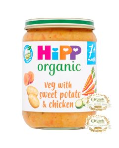 HiPP Organic veg with sweet potato & chicken jar 7+ months