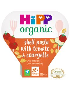 HiPP Organic shell pasta with tomato & courgette tray meal 12+ months