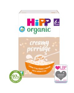 HiPP Organic Creamy Porridge Baby Cereal 6+ Months (4 x 160g)