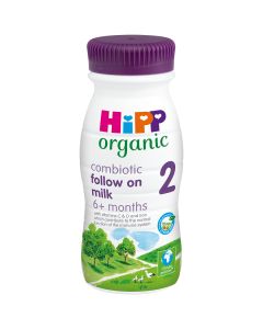 HiPP Organic 2 Follow on Baby Milk Ready to feed liquid from 6 months (8 x 200ml)