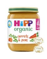 HiPP Organic carrots & peas jar 4+ months