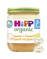 HiPP Organic Mango & Banana topped with Yogurt Baby Food Jar 7+ Months (6 x 160g)