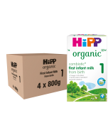 HiPP Organic 1 First Infant Milk from Birth 4 x 800g
